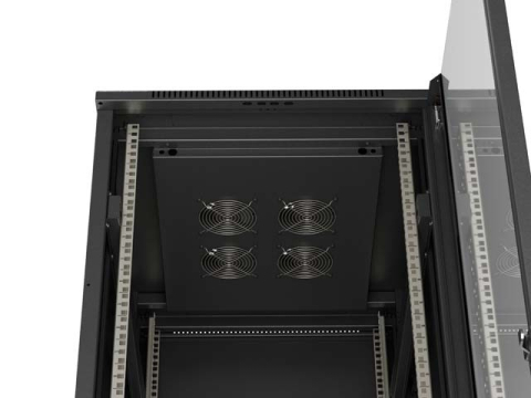 Dulap rack 19 inch freestanding Lanberg 37U 600x800 usa sticla negru (FF01-6837-12BL) - LANBERG [8]