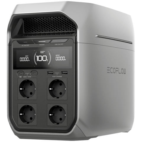 Other - EcoFlow DELTA 3 Portable Power Station, Capacity: 1024Wh, AC Output: 1800W total (surge 2700W), Number outlets 11 (4 AC Outlets, 2 USB-A Fast Charge, 4 USB-C, Car Power Output), Mobile App, Bluetooth,