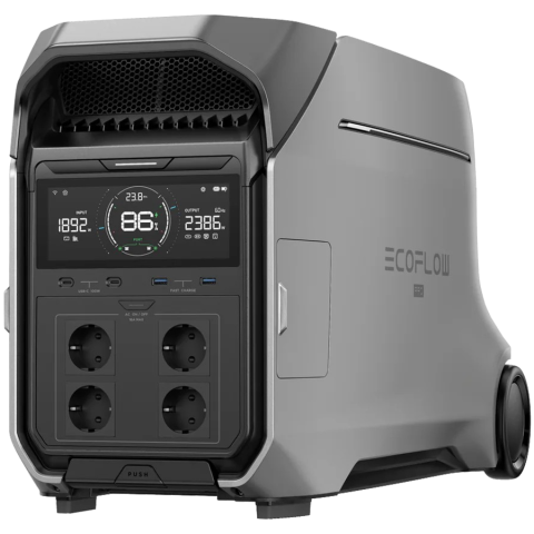 Other - EcoFlow DELTA PRO 3 Portable Power Station, Capacity: 4096Wh, X-Boost Output 6000W, AC Output: 4000W total, Number outlets 12 (7 AC Outlets, 2 USB-A Fast Charge, 2 USB-C, 12V DC Output), Mobile App, B
