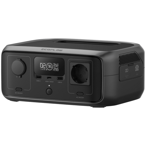 Other - EcoFlow RIVER 3 UPS Portable Power Station, Capacity: 245Wh, AC Output: 300W total (X-Boost 600W), UPS, Number outlets 5 (1 AC outlet, 2 USB-A, USB-C 100W, Car Power Output: 100W Max), UPS 10ms, WiFi,