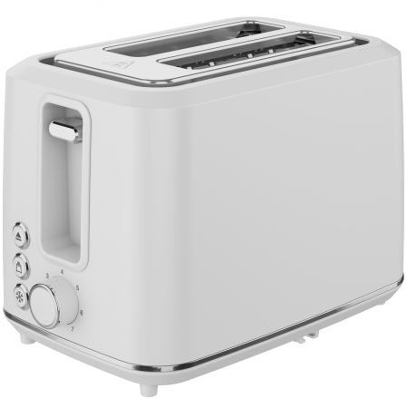 AGD - Electric Toaster, white, 220-240V, 50-60Hz, 920-1080W, 2 slots, 3 modes, 7 browning levels
