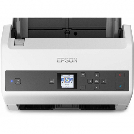 Scannere - Scanner Epson DS-870, dimensiune A4, tip sheetfed, viteza scanare: 65ppm, rezolutie optica 600x600dpi, ADF 100 pagini, duplex, Fiabilitate ciclu de lucru zilnic 7.000 Pagini,Formate iesire: BMP, JPEG, TIFF, Scanare către multi TIFF, PDF, Scanare către PDFcăutabil, PDF/A, PNG. interfata: USB 3.0