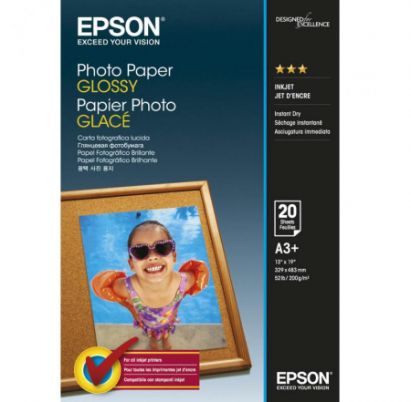 Hartie foto - Hartie foto Epson S042535, dimensiune A3+, 20 coli, tip glossy, greutate 200g/m2