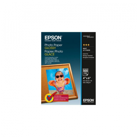 Hartie foto - Hartie foto Epson S042549, dimensiune 10x15cm, 500 coli, tip glossy, greutate 200g/m2
