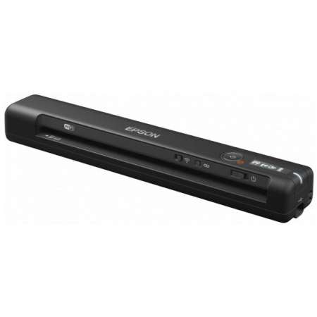 Scannere - Scanner mbil Epson WorkForce ES-60W, dimensiune A4, viteza scanare:4 ppm mono si color, rezolutie optica 600 DPI x 600 DPI, senzor CIS, tehnologie ReadyScan LED, Scanare catre JPEG, PDF, Scanare către PDFcăutabil, PDF/A, Software inclus: Epson Scan 2, Volum scanare: 300/zi, interfata: Wi-Fi Direct