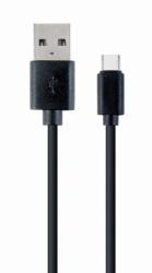 Cabluri & Adaptoare - Cablu de date și încărcare Gembird USB-A la USB-C, 1m, Negru (CC-USB2-AMCM-1M)