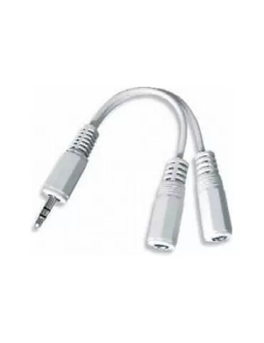 Periferice PC - Adaptor audio Gembird, Jack 3.5 mm (tată) la 2 x Jack 3.5 mm (mamă), Alb (CCA-415W)