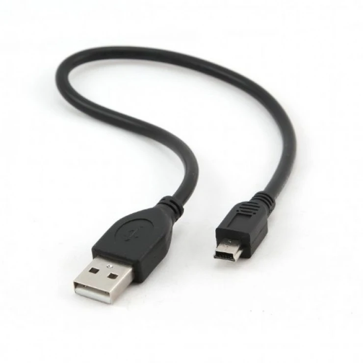 Cabluri & Adaptoare - Cablu de date și încărcare Gembird CCP-USB2-AM5P-1, USB 2.0, A tată la Mini USB 5-pini, 0.3m