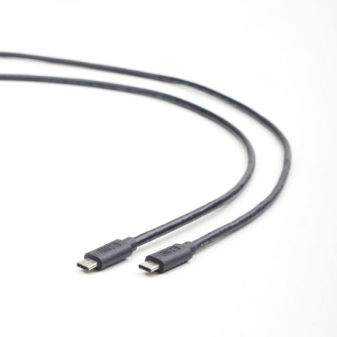Telefoane - Cablu de date și încărcare Gembird USB-C la USB-C, Power Delivery, 1m, Negru (CCP-USB3.1-CMCM-1M)