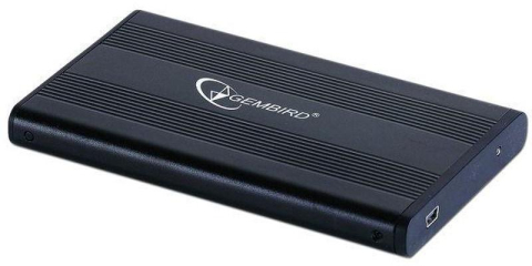 Carcase HDD externe - Carcasă HDD/SSD extern Gembird EE2-U2S-5, 2.5 inch, SATA - USB 2.0, Aluminiu, Negru (EE2-U2S-5)