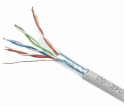 Cabluri retea - Cablu de retea GEMBIRD FTP Cat. 5e, Solid, CCA, 100m, Gri