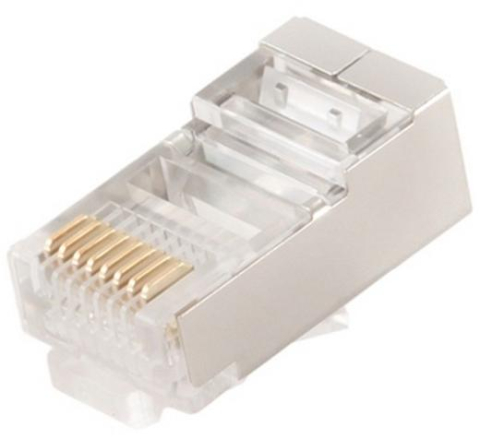 Conectori & mufe retea - Mufe RJ45 GEMBIRD ecranate (Shielded) - Set 100 buc.