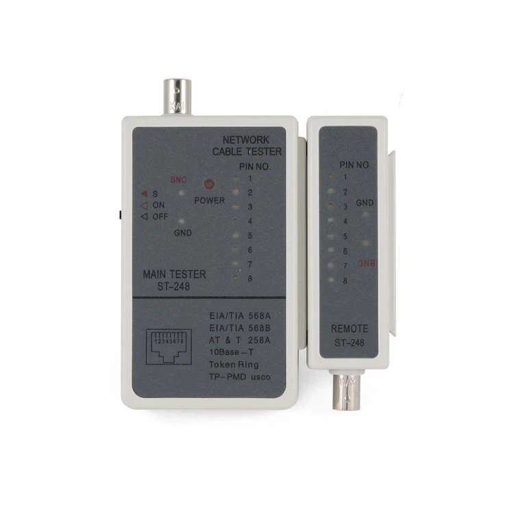 Network Accessories - Tester de cabluri rețea Gembird NCT-1, pentru RJ-45 și RG-58