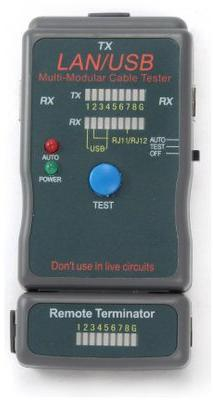Accesorii retelistica - Tester de cabluri LAN si USB GEMBIRD NCT-2