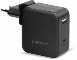 Laptopuri - Încărcător universal laptop Gembird, 60W, USB Tip-C, Power Delivery (NPA-PD60-01)