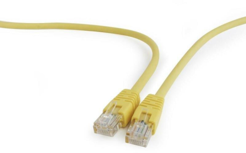Cabluri retea - Cablu de retea patchcord GEMBIRD UTP Cat. 5e, 2m, Galben (PP12-2M/Y)