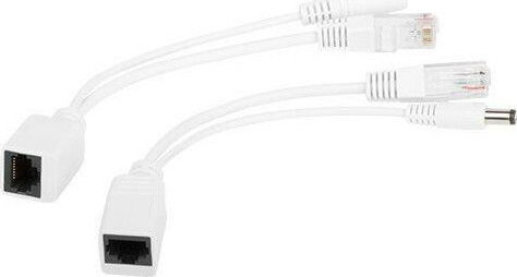 Accesorii retelistica - Kit Adaptor Pasiv PoE (Power over Ethernet) GEMBIRD, 0.15m, Alb