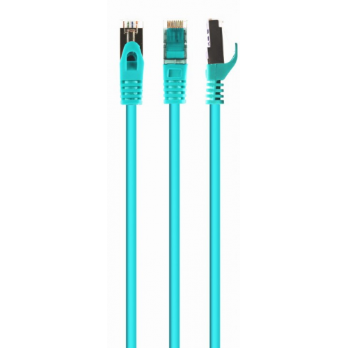 Cabluri retea - Patchcord Gembird Cat. 6A S/FTP, LSZH, Cupru 100%, 15m, Verde (PP6A-LSZHCU-G-15M)