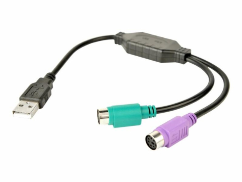 Retelistica - Adaptor Gembird USB la 2 porturi PS/2 (Cod: UAPS12-BK)