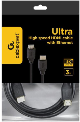 Periferice PC - Cablu video HDMI Gembird CC-HDMI8K-3M, Ultra High Speed cu Ethernet, 8K, 3m, Select Series