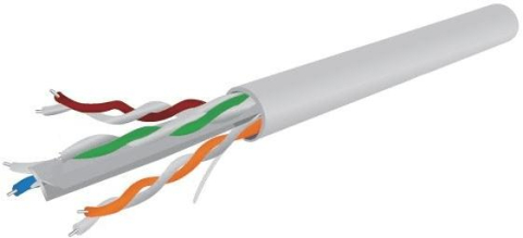 Cabluri retea - Cablu de retea GEMBIRD UTP Cat. 6, Solid, CCA, 100m, Gri