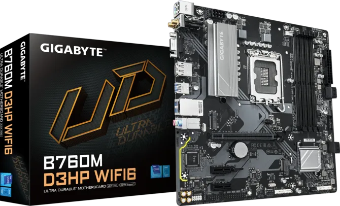 Componente - Placa de baza Gigabyte B760M D3HP WIFI6 LGA1700 - GIGABYTE