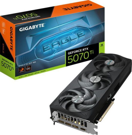 Mini PC - Placa video GIGABYTE GeForce RTX 5070 Ti EAGLE OC SFF 16GB GDDR7 256-bit DLSS 4 GV-N507TEAGLE-OC-16GD