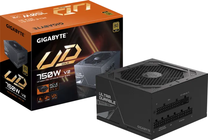 Surse - Sursa de alimentare GIGABYTE UD750GM PG5 V2 750W 80 Plus Gold Fully Modular (GP-UD750GM PG5 V2) - GIGABYTE