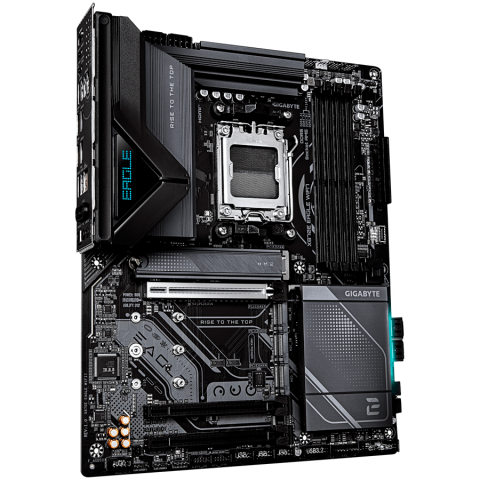 GIGABYTE Mainboard Desktop X870E EAGLE WIFI7 (AM5,4 x DDR5, 2 x USB4 TypeC, 1xHDMI, 5GLAN, 1 x PCIe x16, 4 x M.2,4xSATA6, Wi-Fi 7, BT5.4) ATX [1]