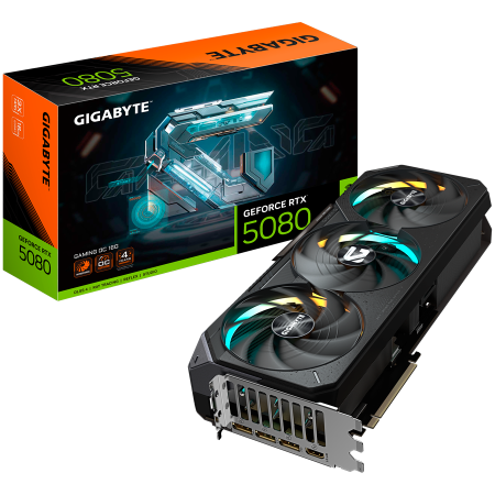 Cabluri & Adaptoare Audio-Video - GIGABYTE Video Card NVIDIA GeForce RTX 5080 GAMING OC 16G (16GB GDDR7/256bit, PCI-E 5.0, 3xDP2.1a, 1xHDMI 2.1b, Recommended PSU 850W) ATX