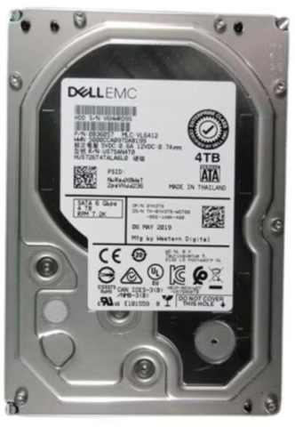 HDD enterprise - Hard disk intern Dell Enterprise, 4TB, SATA III, 7.2K RPM, 3.5 inch Hot-Plug (cu caddy), 512n (345-BCXW-05)