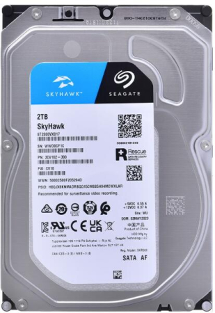 Hard Disk Surveillance Seagate SkyHawk 2TB, 3.5", SATA III 6Gb/s, 5400RPM, 256MB Cache, CMR, pentru DVR/NVR 24/7 – ST2000VX017 [1]