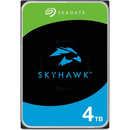 HDD Interne - Hard Disk Surveillance Seagate SkyHawk 4TB, 3.5”, SATA III 6Gb/s, 5400RPM, 256MB Cache, CMR, 24/7 Video Surveillance – ST4000VX016