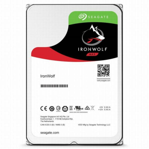 HDD Intern pentru NAS SEAGATE IronWolf, 4TB, 5400rpm, 256MB cache, SATA III 3.5 inch, 24x7 CMR (ST4000VN006 / BLK) [1]