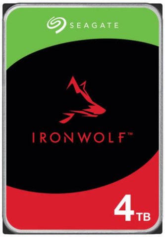 Servere, Storage & NAS - HDD Intern pentru NAS SEAGATE IronWolf, 4TB, 5400rpm, 256MB cache, SATA III 3.5 inch, 24x7 CMR (ST4000VN006 / BLK)