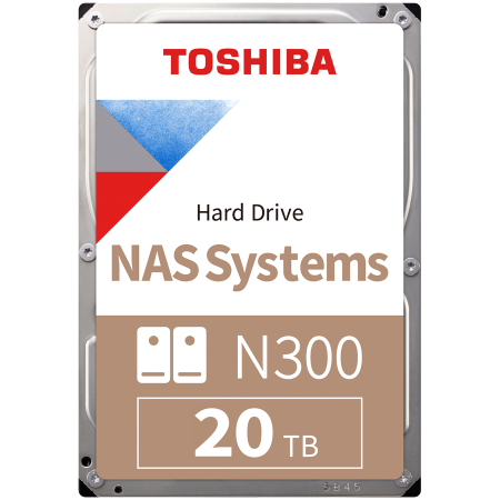 Hard disk uri - HDD NAS TOSHIBA N300 20TB CMR, 3.5'', 512MB, 7200RPM, SATA, TBW: 180