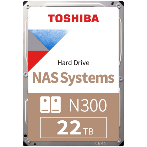 Hard disk uri - HDD NAS TOSHIBA N300 22TB CMR, 3.5'', 1024MB, 7200RPM, SATA, TBW: 180
