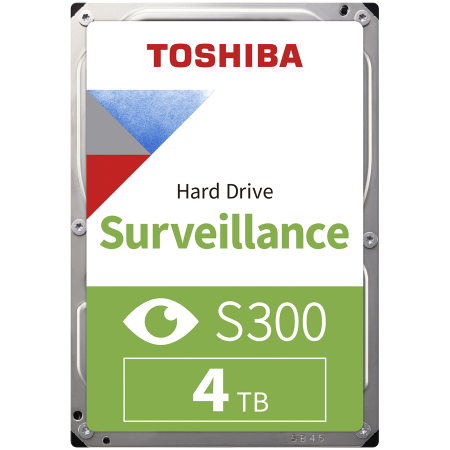 Hard disk uri - HDD Video Surveillance TOSHIBA S300 4TB SMR, 3.5'', 256MB, 5400RPM, SATA, TBW: 180