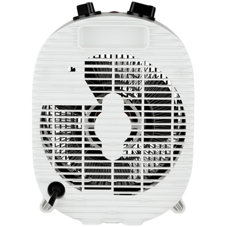 Heater. 2 Heating Levels (1000W/2000W). One Normal Wind Setting. Over heating protection. Tip-over switch protection. Adjustable Thermostat. [1]