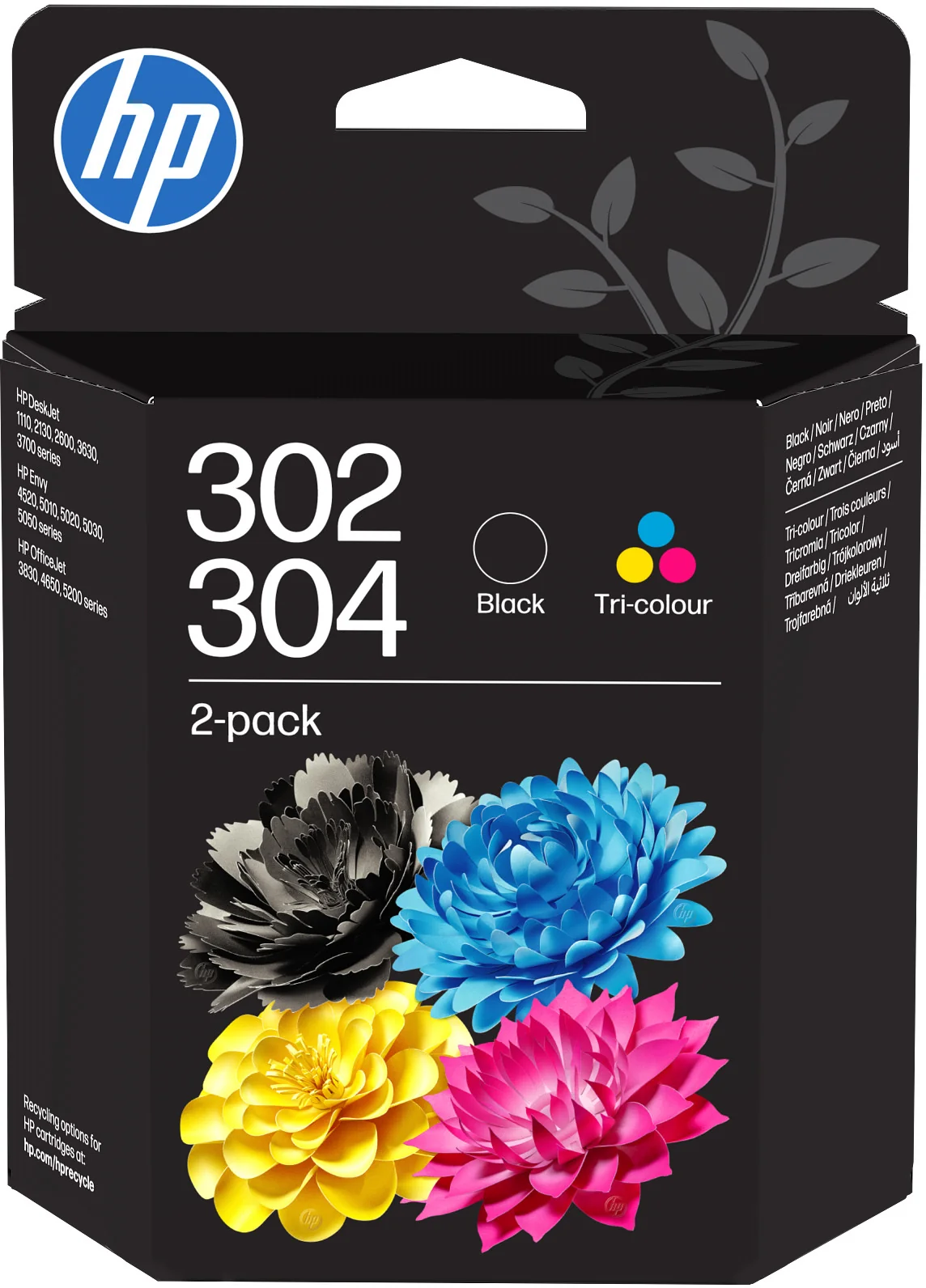 Cartuse inkjet si cerneala - Pachet 2 cartuse de cerneala originale HP 302/304 Negru si Color (B82L1AE#LS2) - HP INC.