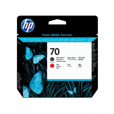 Piese si accesorii - Cap de printare HP 70 Matte Black&Red C9409A