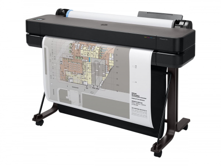 Imprimante Large Format Printer (LFP) - HP DesignJet T630 36inch LFP 2025 Colour Ink-Jet A0 ANSI D Roll 91.4cmx45.7 m 2400x1200dpi 0.5 min/page USB LAN Wi-Fi