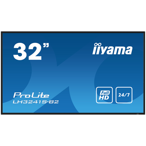 Monitoare\ Televizoare - IIYAMA LFD LH3241S-B2 32" Full HD professional large format display with USB media playback 350 cd/m² 1200:1 8ms 24/7 landscape, portrait