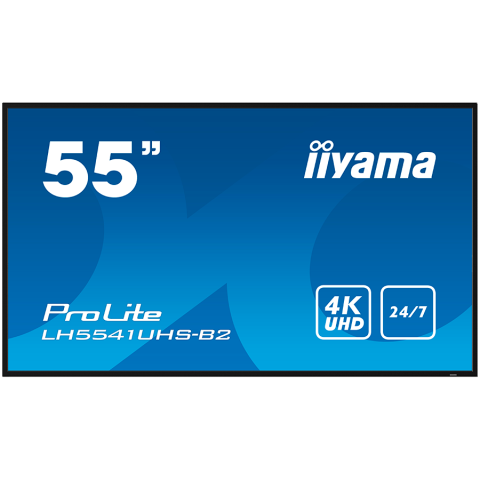 Monitoare\ Televizoare - IIYAMA LFD LH5541UHS-B2 55" Professional Digital Signage display with 4K UHD resolution and 24/7 operating time 500 cd/m² 1200:1 8ms landscape, portrait