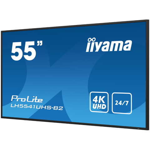 IIYAMA LFD LH5541UHS-B2 55" Professional Digital Signage display with 4K UHD resolution and 24/7 operating time 500 cd/m² 1200:1 8ms landscape, portrait [2]