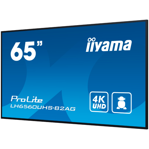 IIYAMA LFD LH6560UHS-B2AG 65 inch 4K UHD 500 cd 6.5ms Android 11 OS iiSignage 2 FailOver EShare [2]