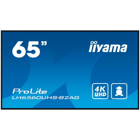 Monitoare\ Televizoare - IIYAMA LFD LH6560UHS-B2AG 65 inch 4K UHD 500 cd 6.5ms Android 11 OS iiSignage 2 FailOver EShare
