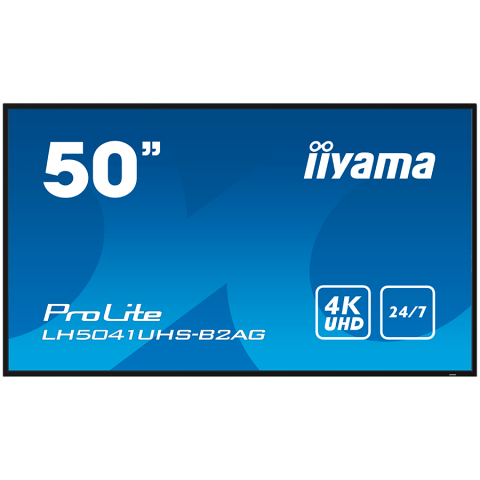 Monitoare\ Televizoare - IIYAMA LFD PROLITE LH5041UHS-B2AG 50" Professional Digital Signage 4K 24/7 3840x2160 VA 16:9 500cd 5000:1 landscape, portrait