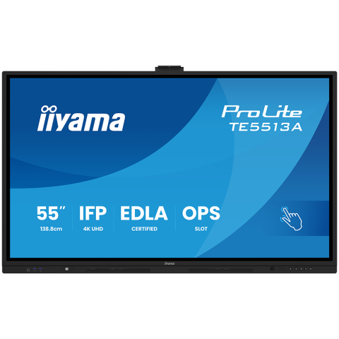 IIYAMA LFD TE5513A-B2AG 55" Google EDLA Certified IFP - Interactive display for seamless integration and collaboration in education and enterprise [1]