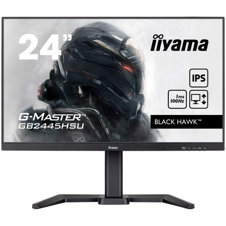 Monitoare\ Televizoare - IIYAMA Monitor LED GB2445HSU-B2 23.8" 1920x1080 100Hz 300cd 1300:1 1ms HDMI DP USB Tilt HAS